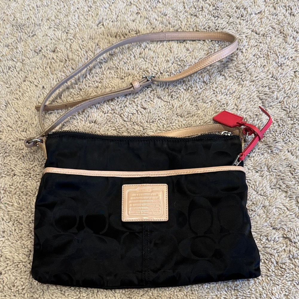 Black and Tan Crossbody Bag